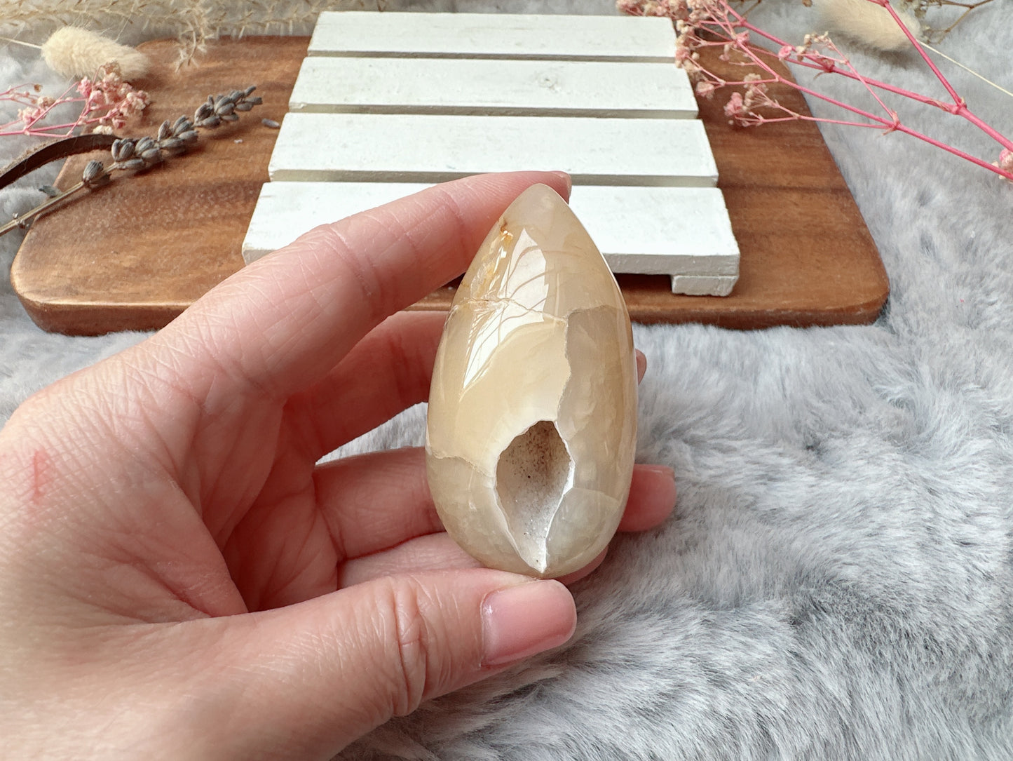 Small Agate Druzy Egg