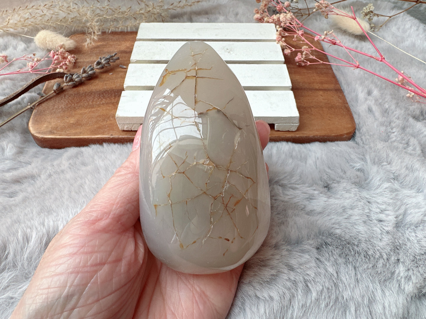 Agate Druzy Egg