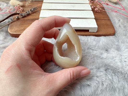 Small Agate Druzy Egg