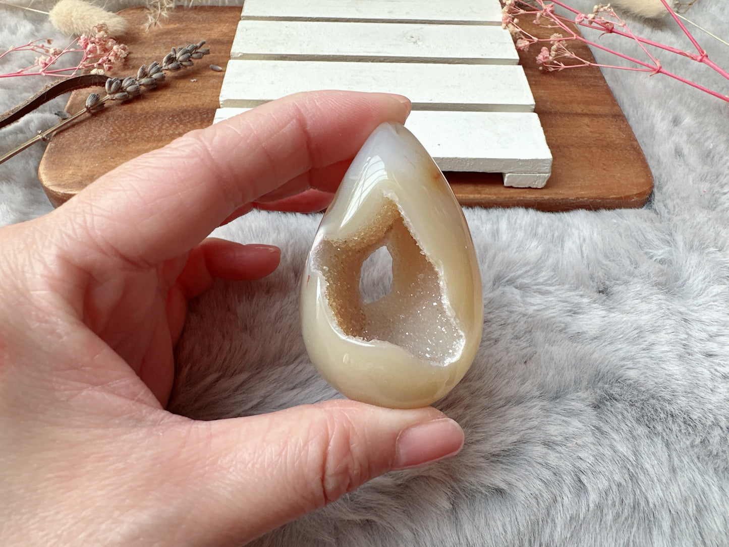 Small Agate Druzy Egg