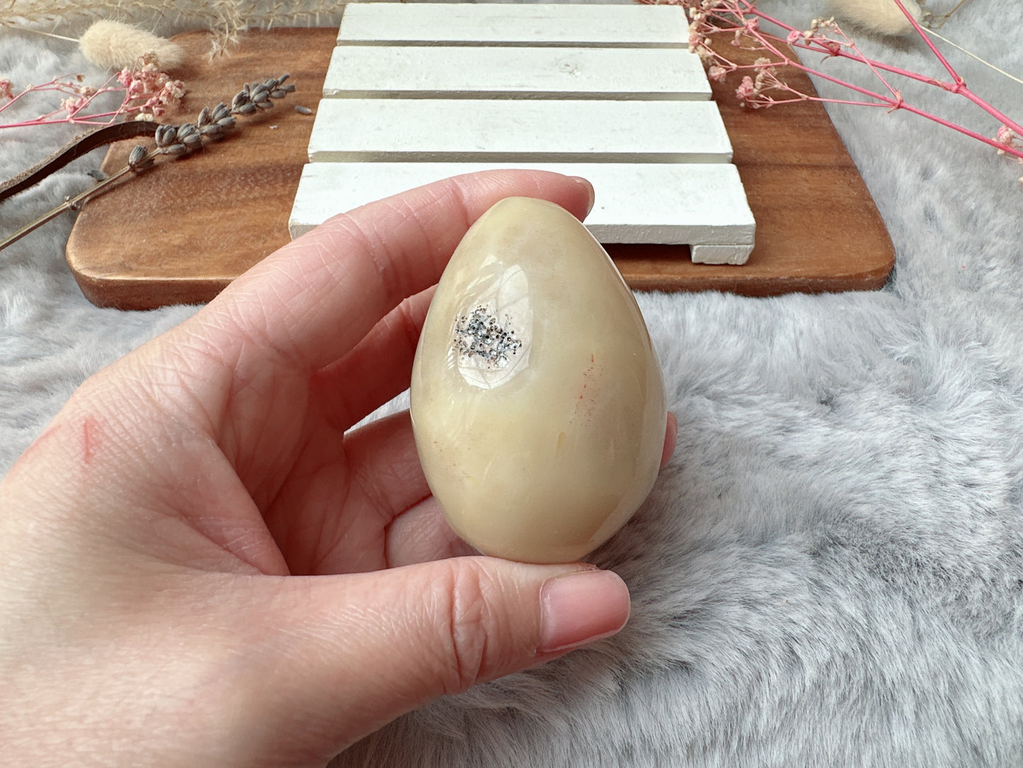 Small Agate Druzy Egg