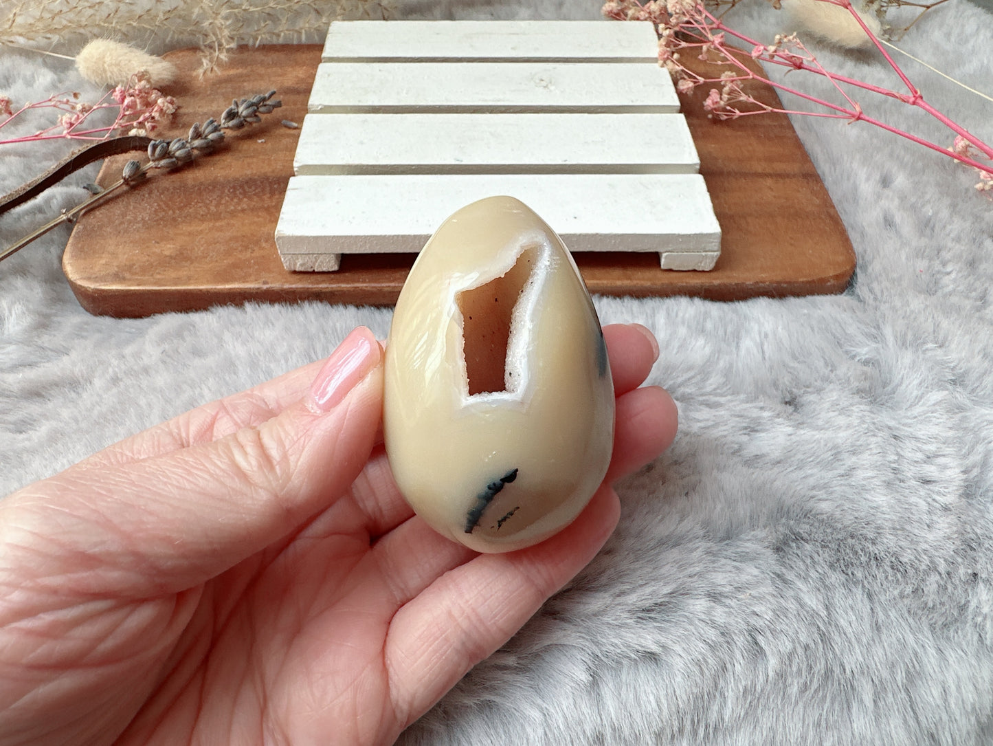 Small Agate Druzy Egg