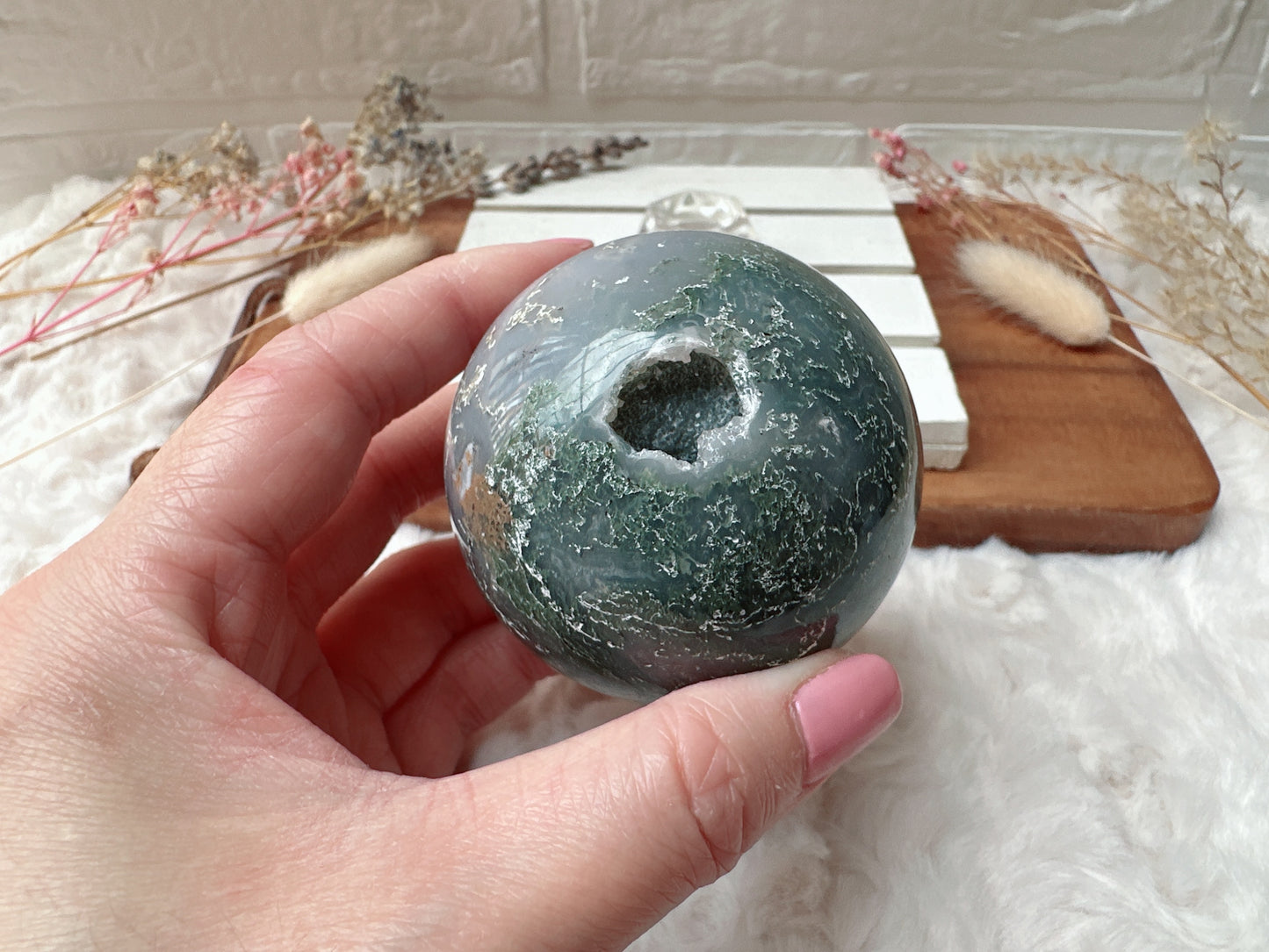 Moss Agate Sphere