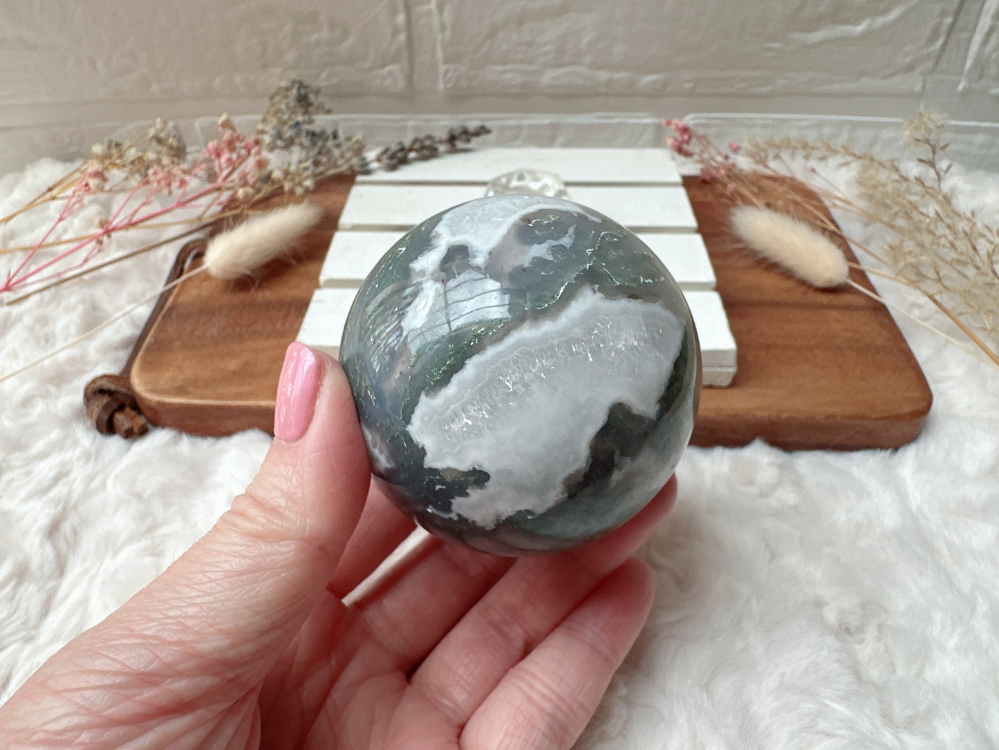 Moss Agate Sphere