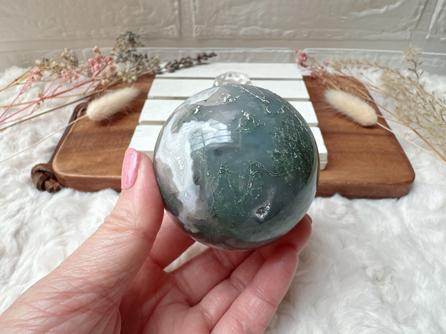 Moss Agate Sphere