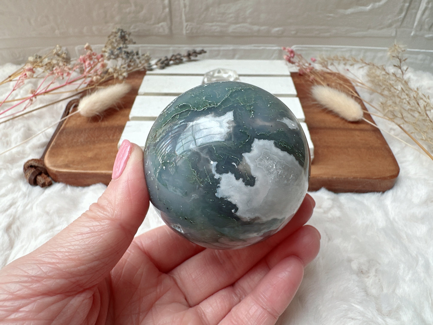 Moss Agate Sphere