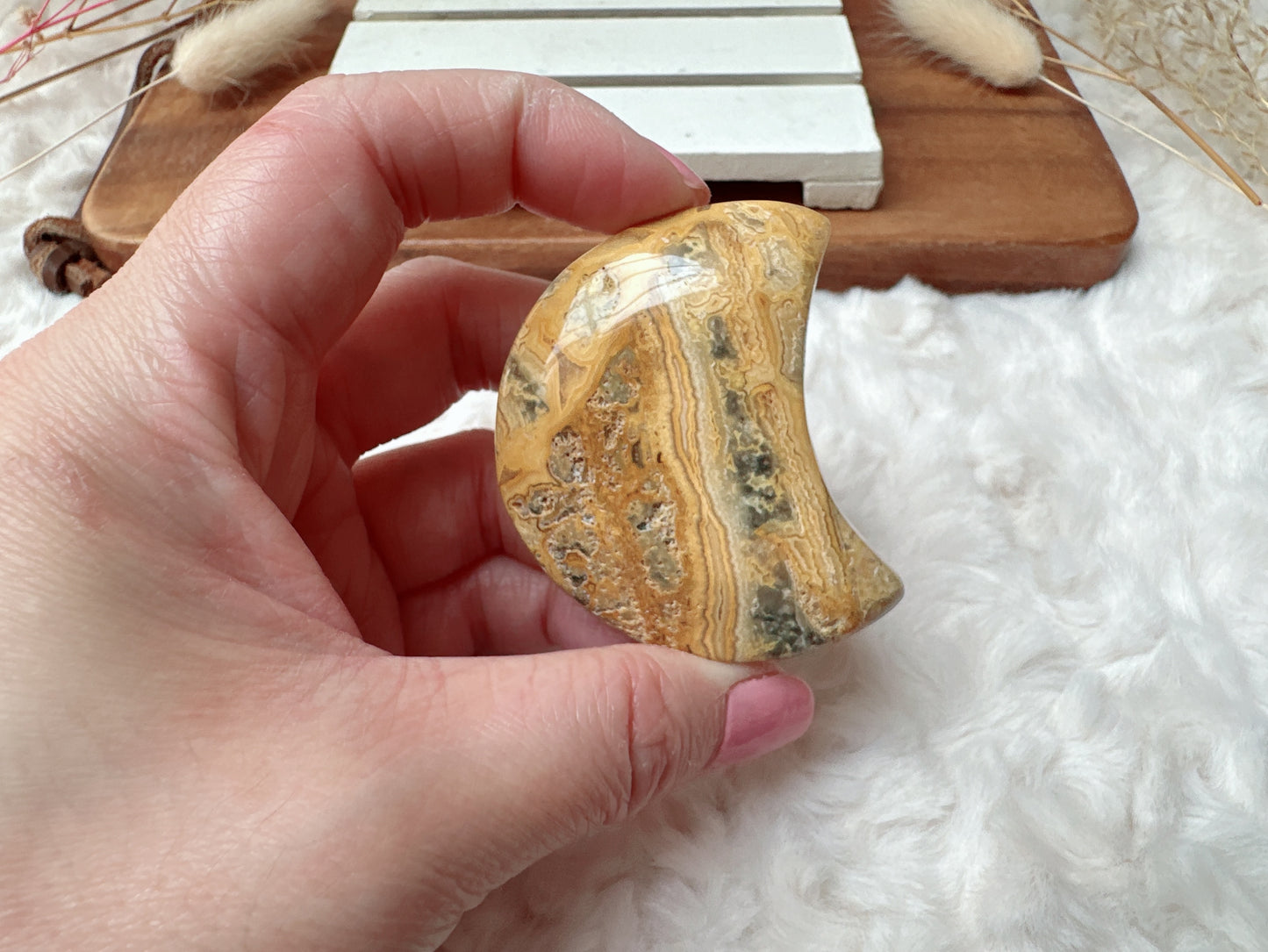 Crazy Lace Agate Moon