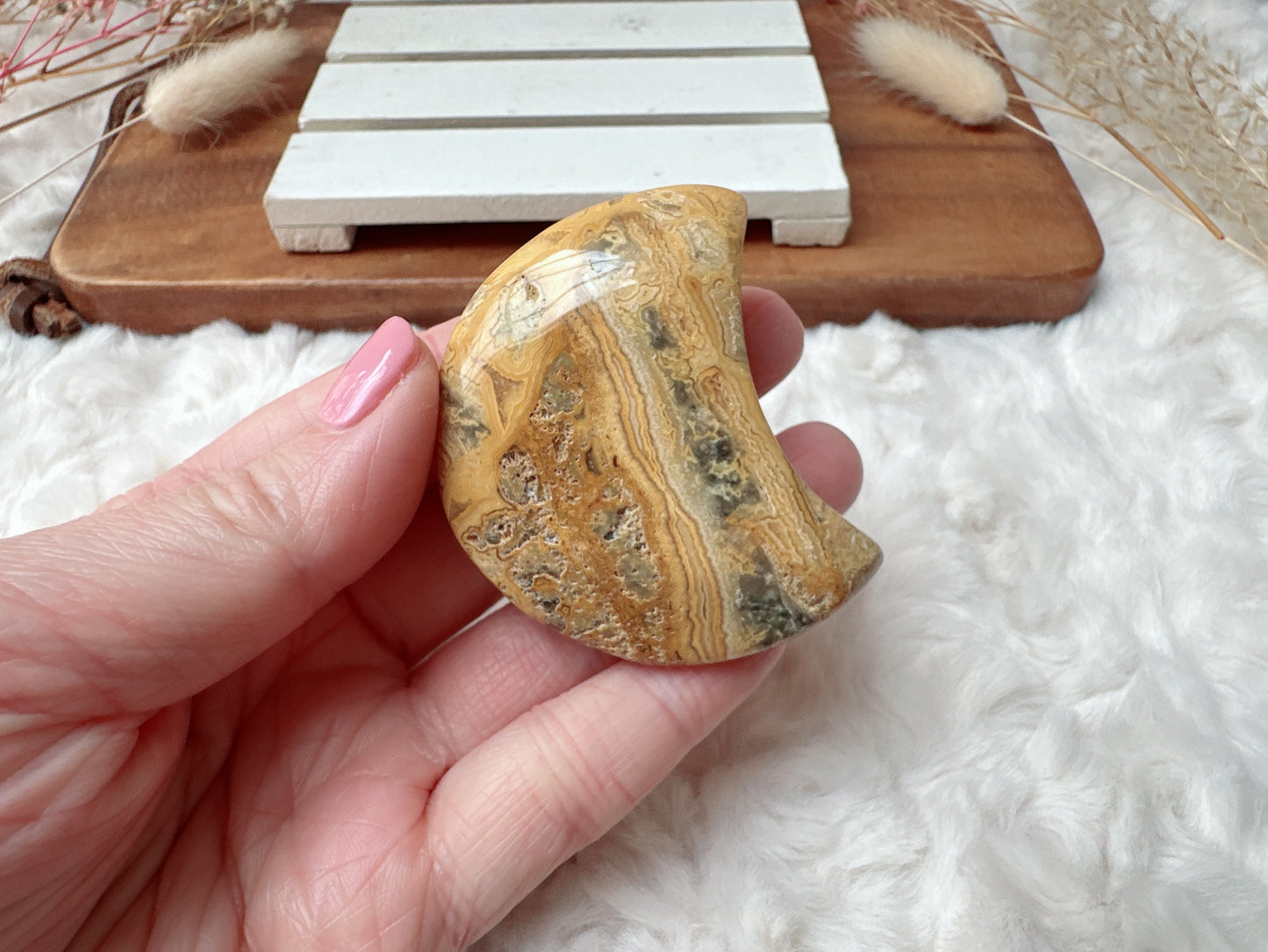 Crazy Lace Agate Moon