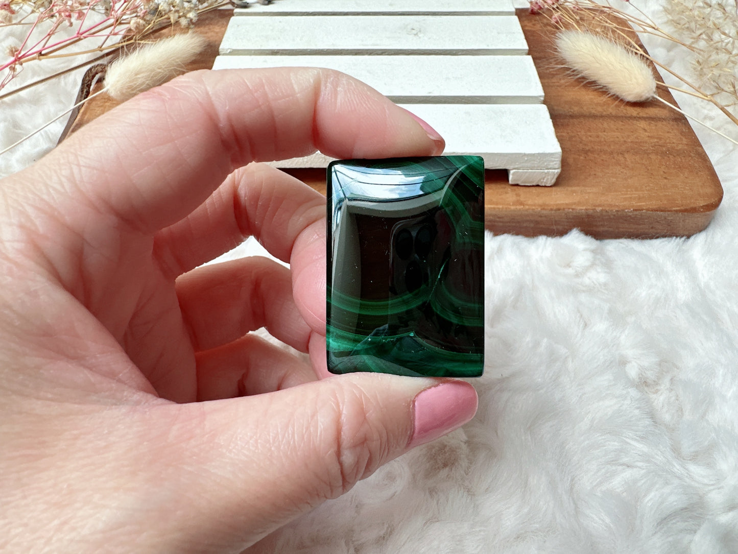 Small Malachite Cabochon