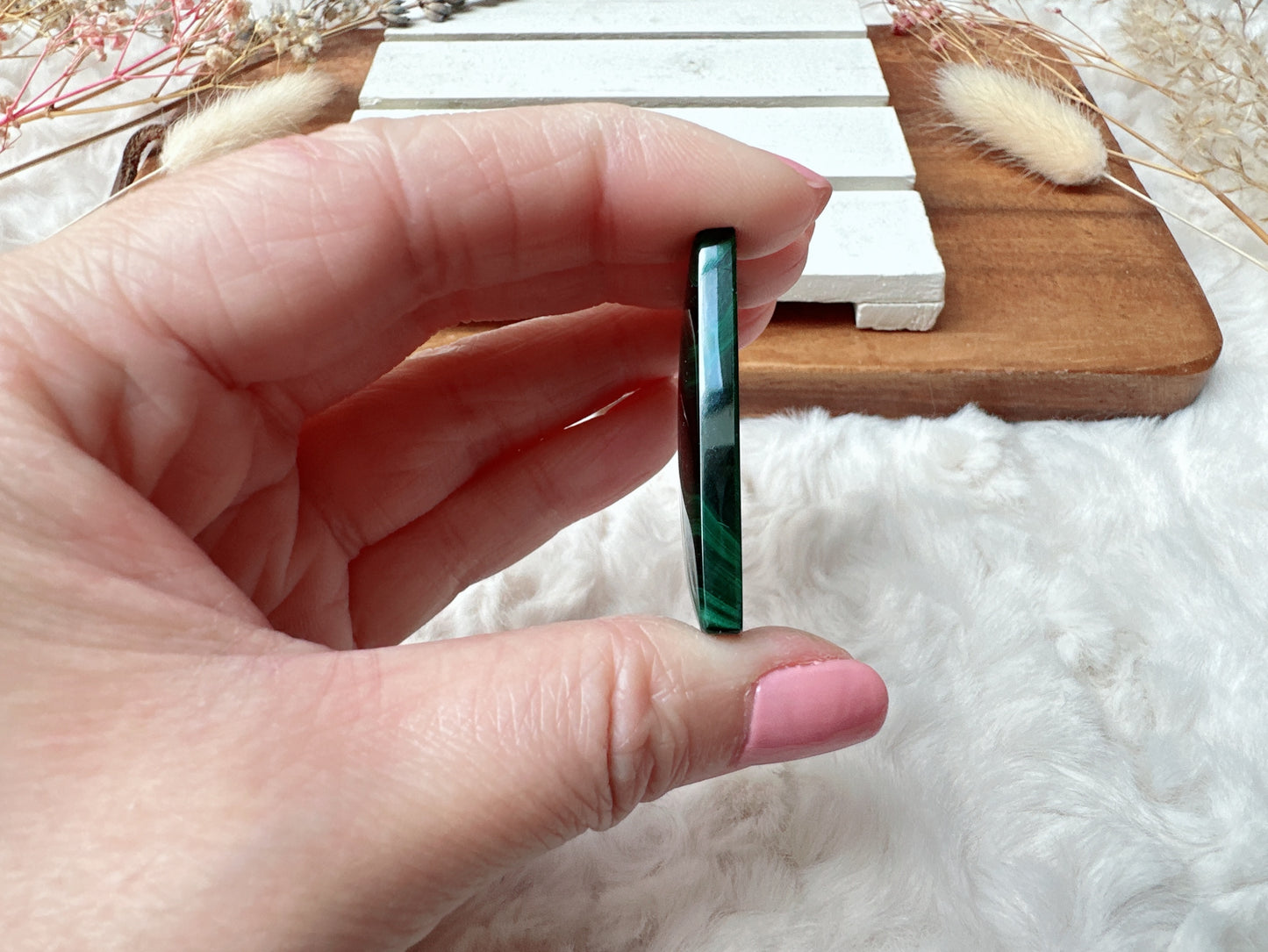 Small Malachite Cabochon