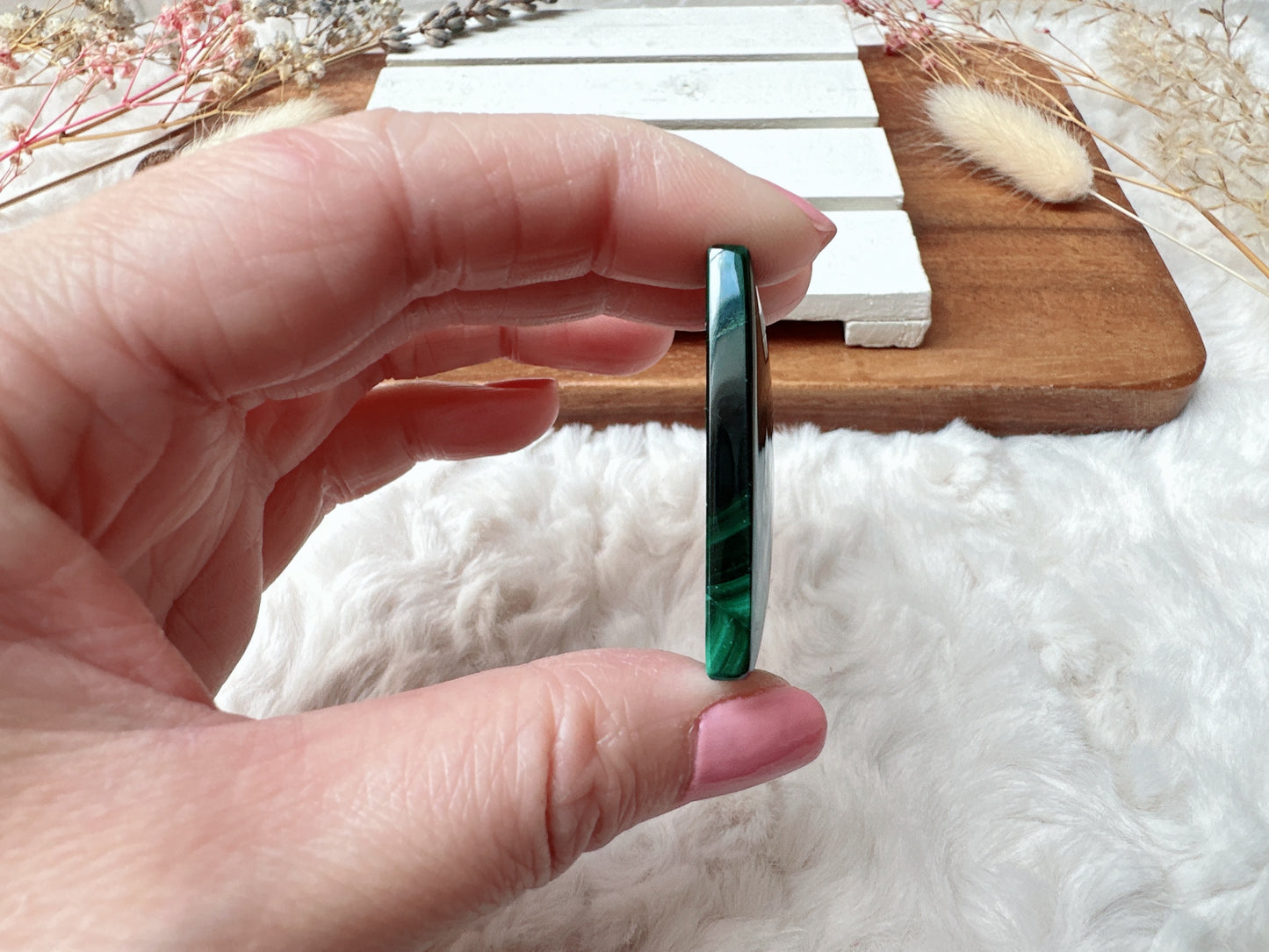 Small Malachite Cabochon