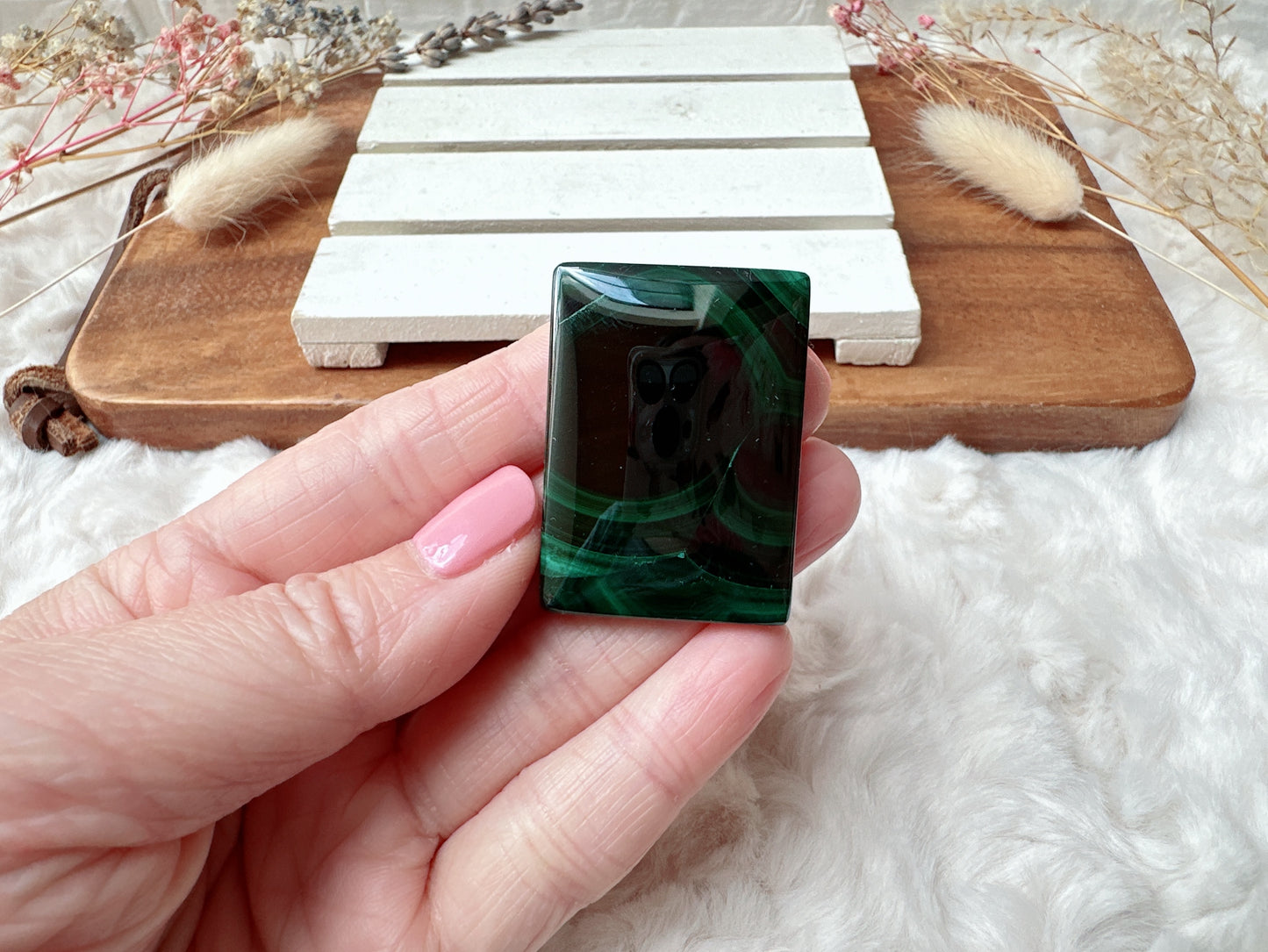 Small Malachite Cabochon