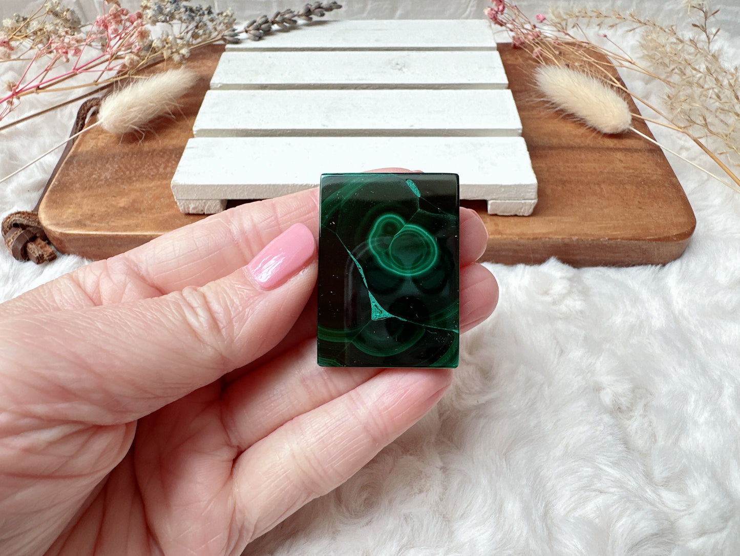 Small Malachite Cabochon