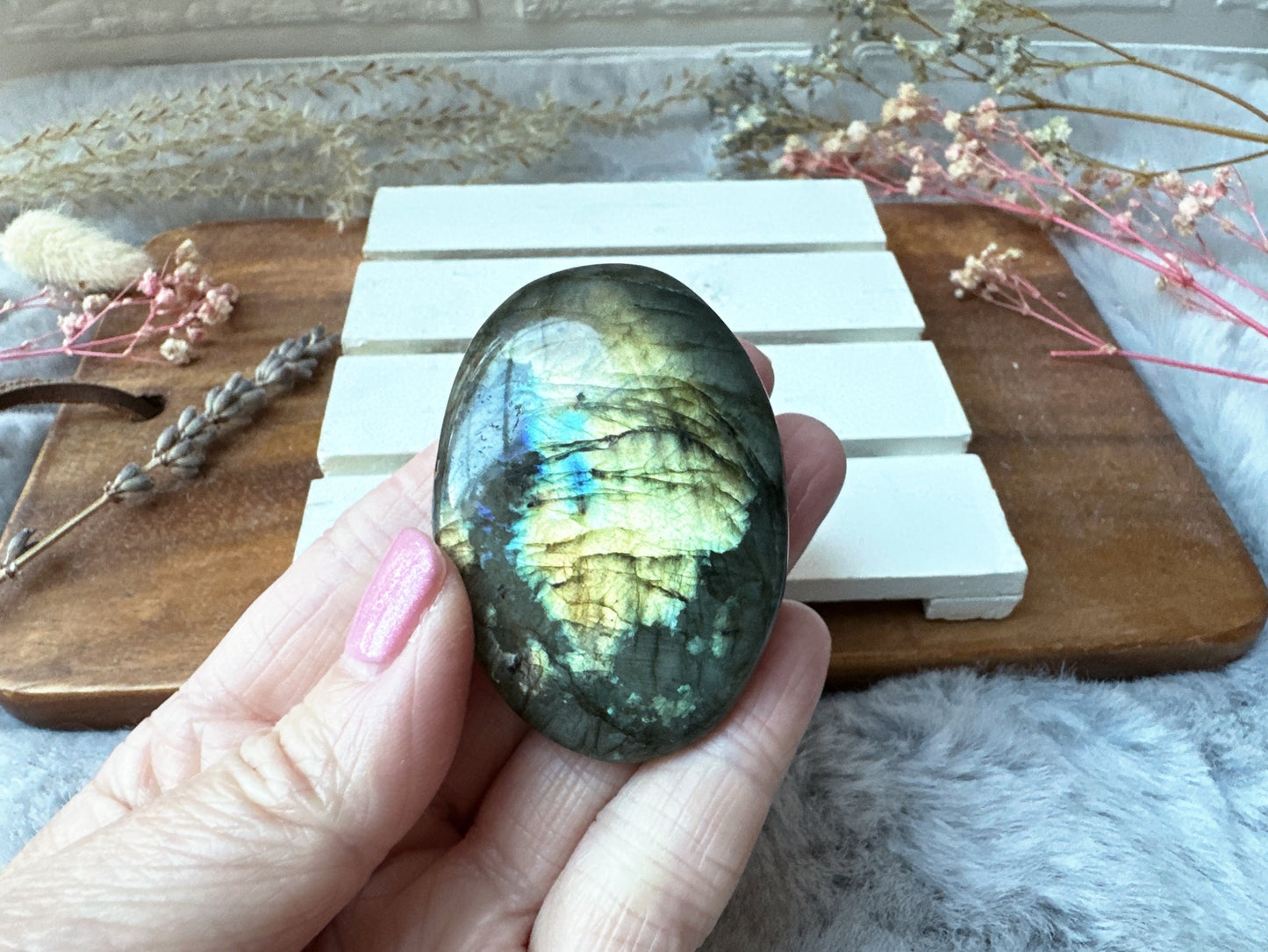 Labradorite Palm Stone