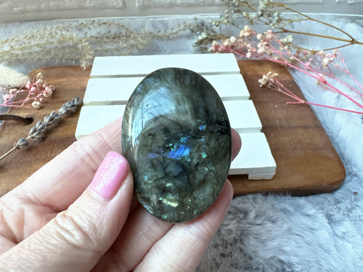 Labradorite Palm Stone