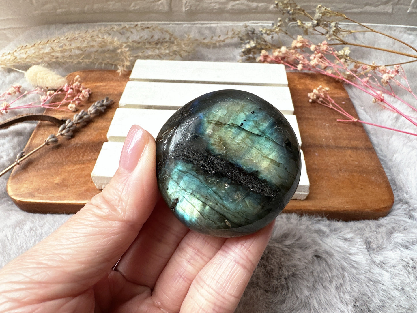 Labradorite Palm Stone