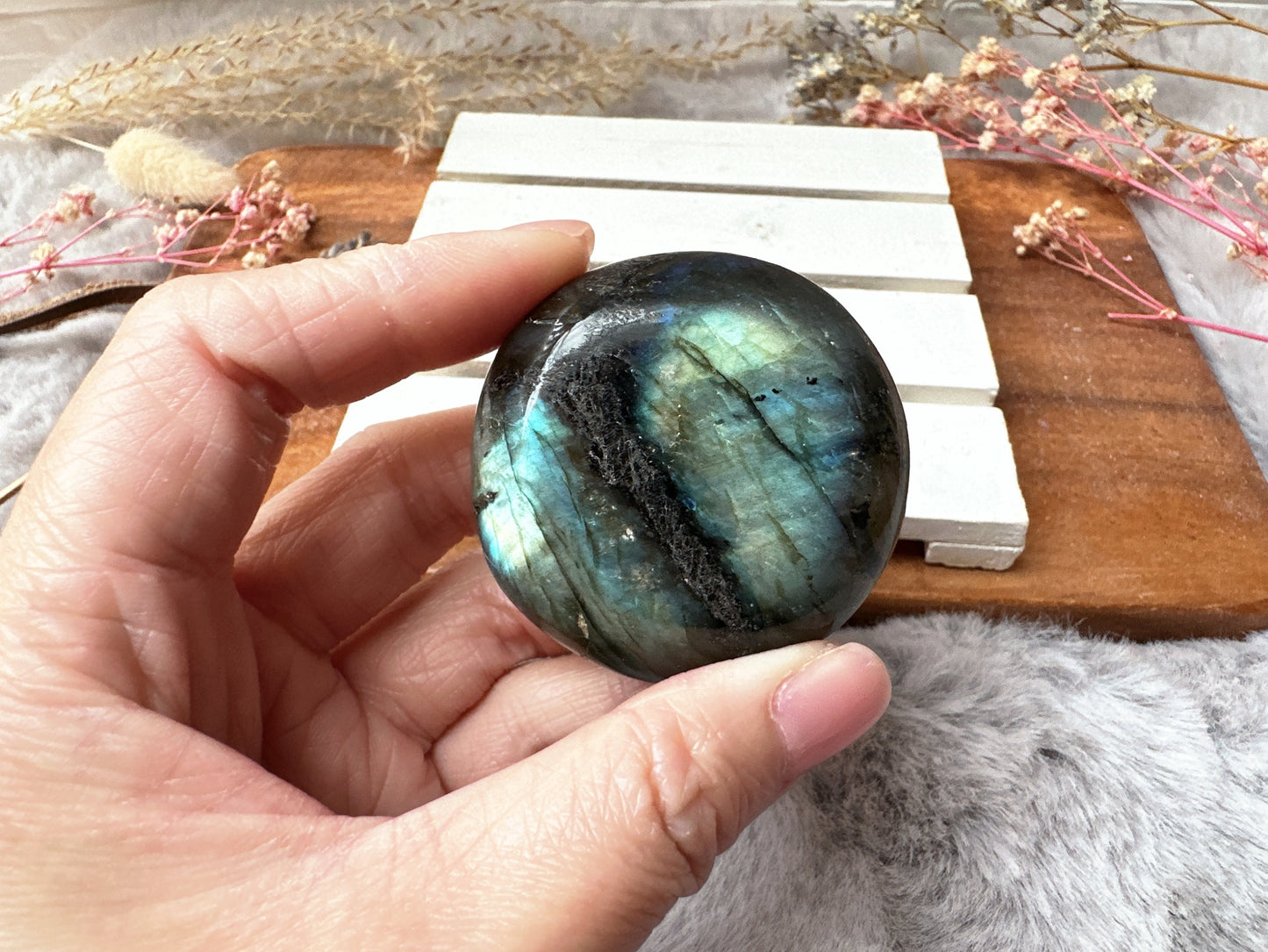 Labradorite Palm Stone