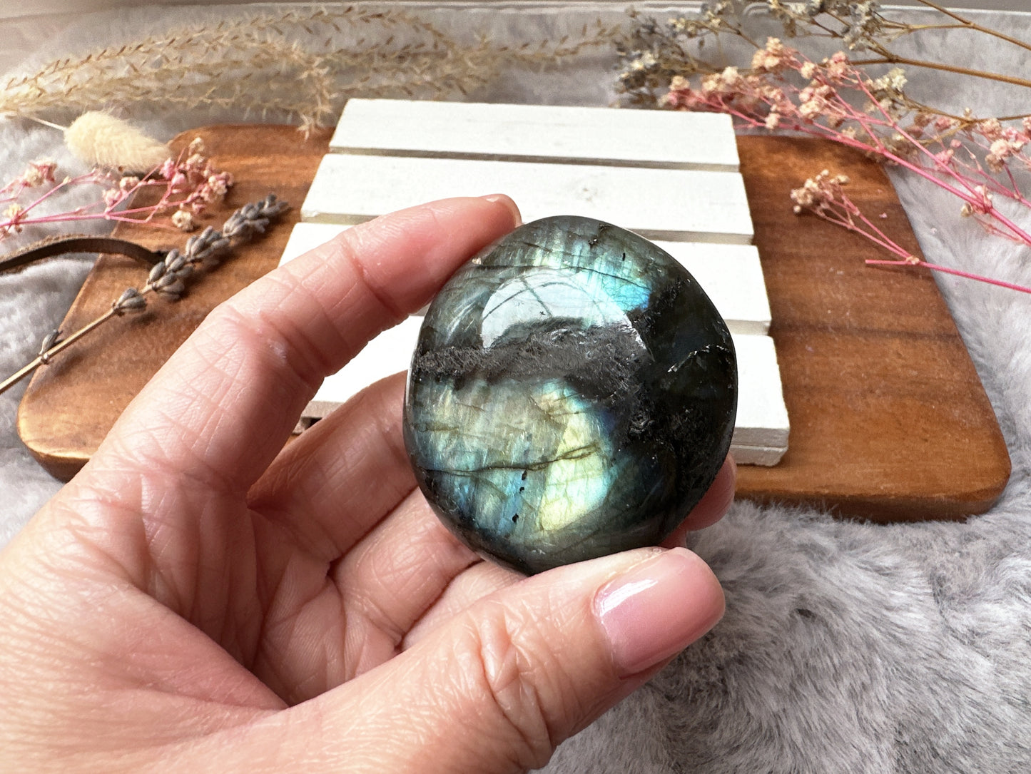 Labradorite Palm Stone