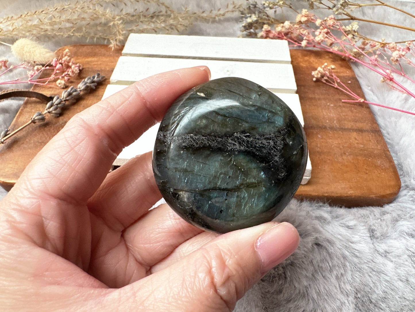 Labradorite Palm Stone