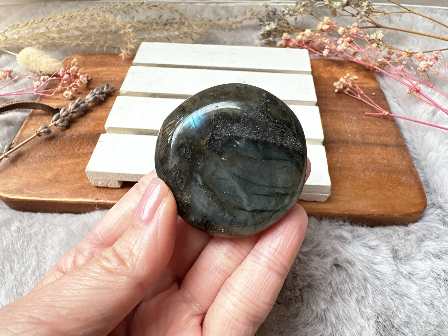 Labradorite Palm Stone