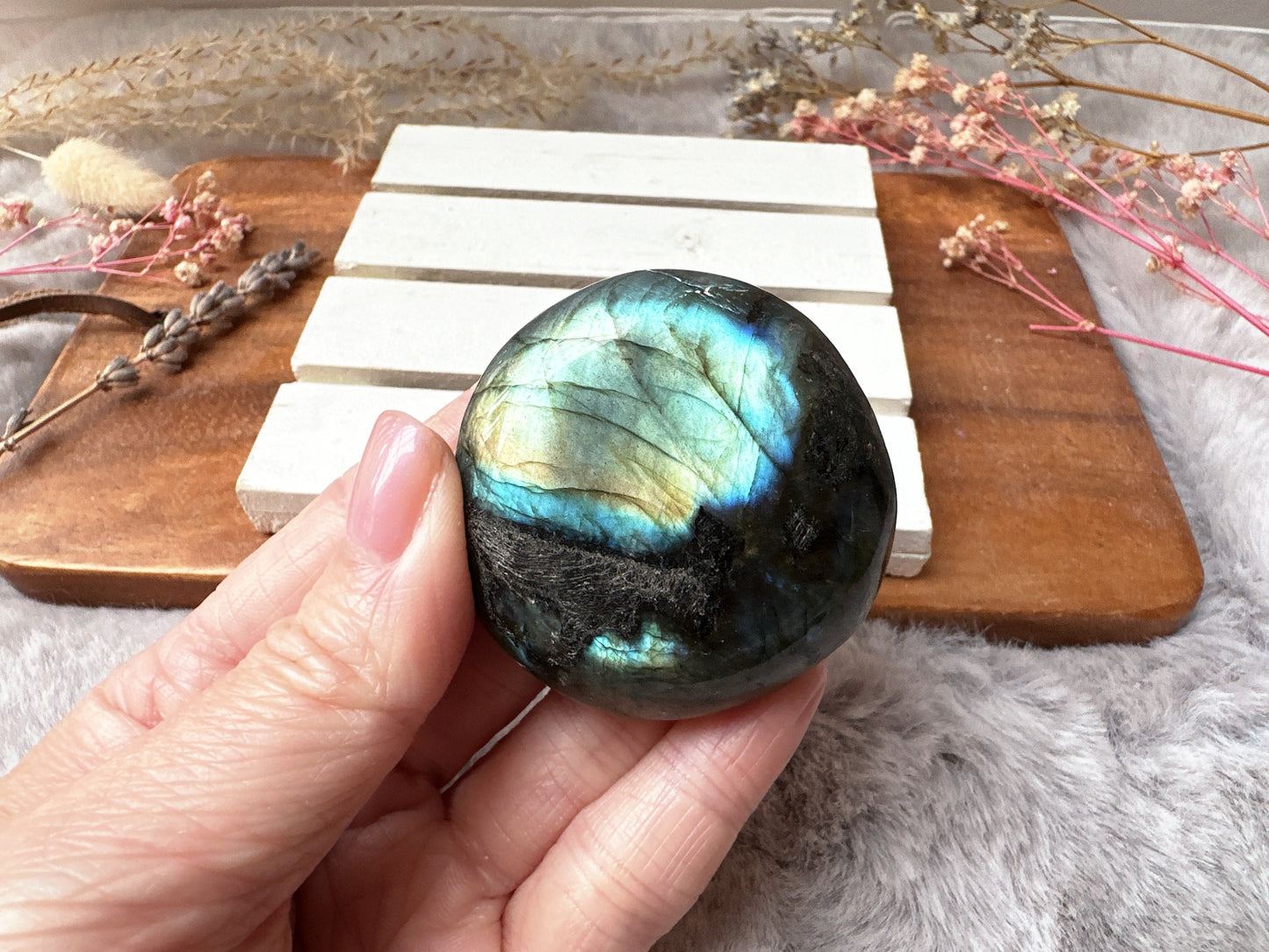 Labradorite Palm Stone