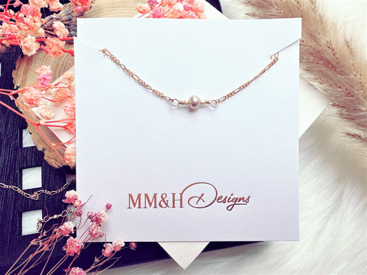 Delicate Lavender Freshwater Pearl Necklace