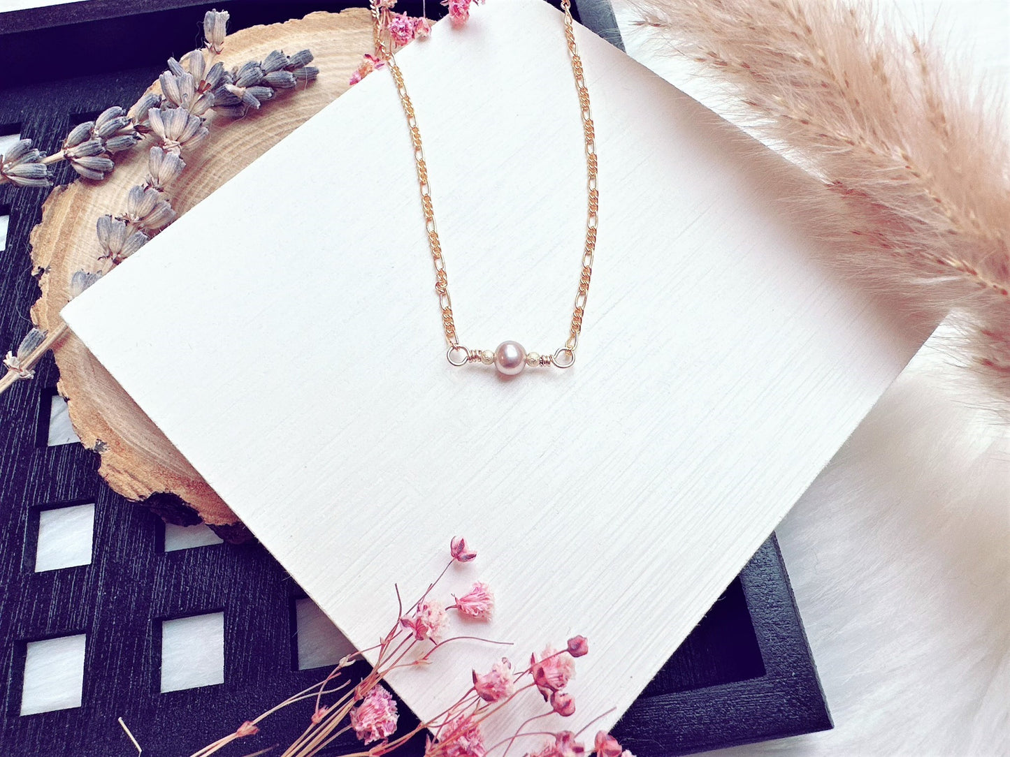Delicate Lavender Freshwater Pearl Necklace