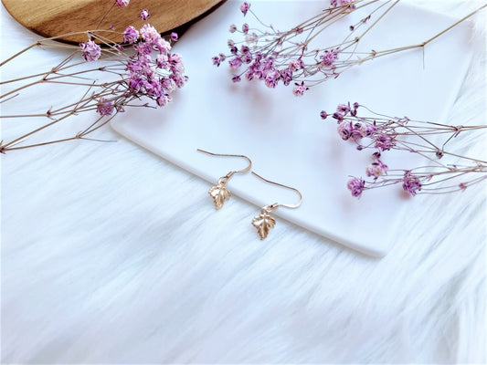 Leaf Charm Earrings