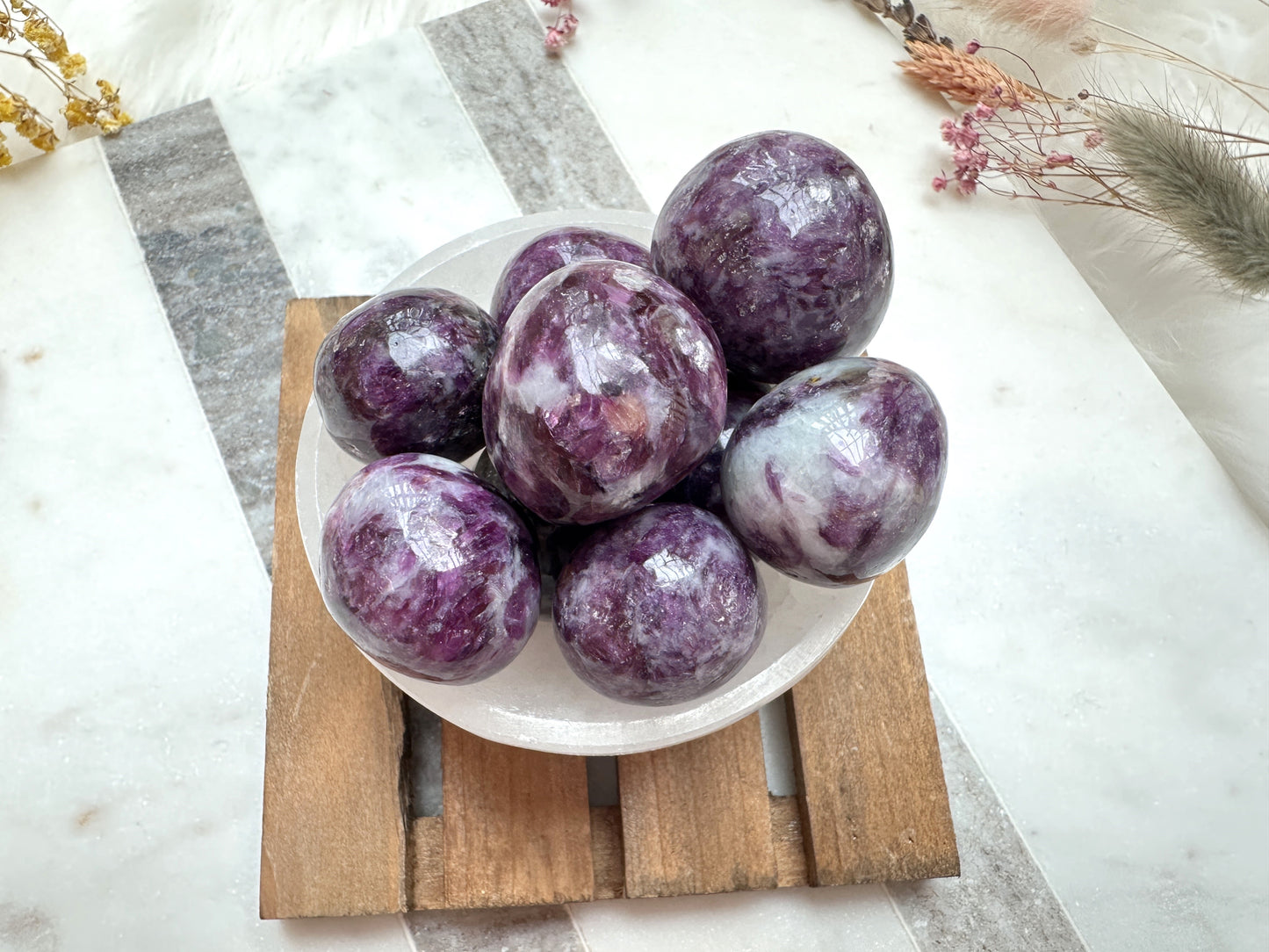 One Lepidolite Mica Tumble