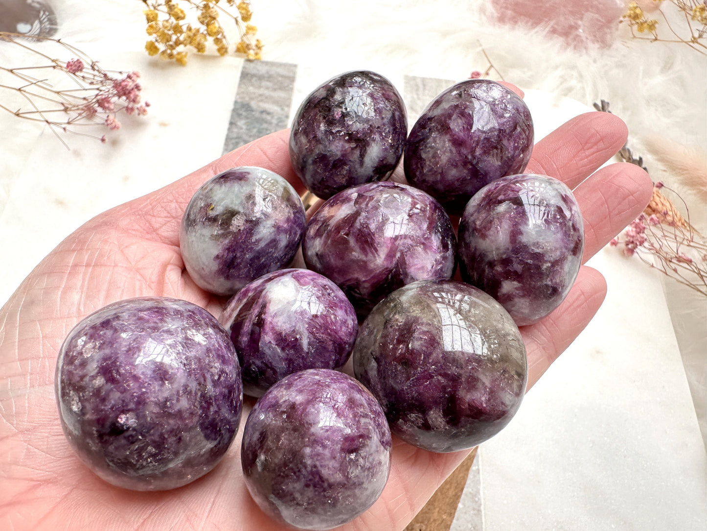 One Lepidolite Mica Tumble