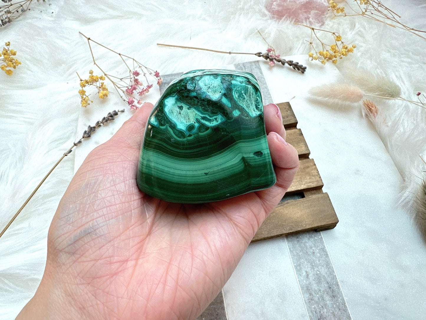 Malachite with Chrysocolla Free Form