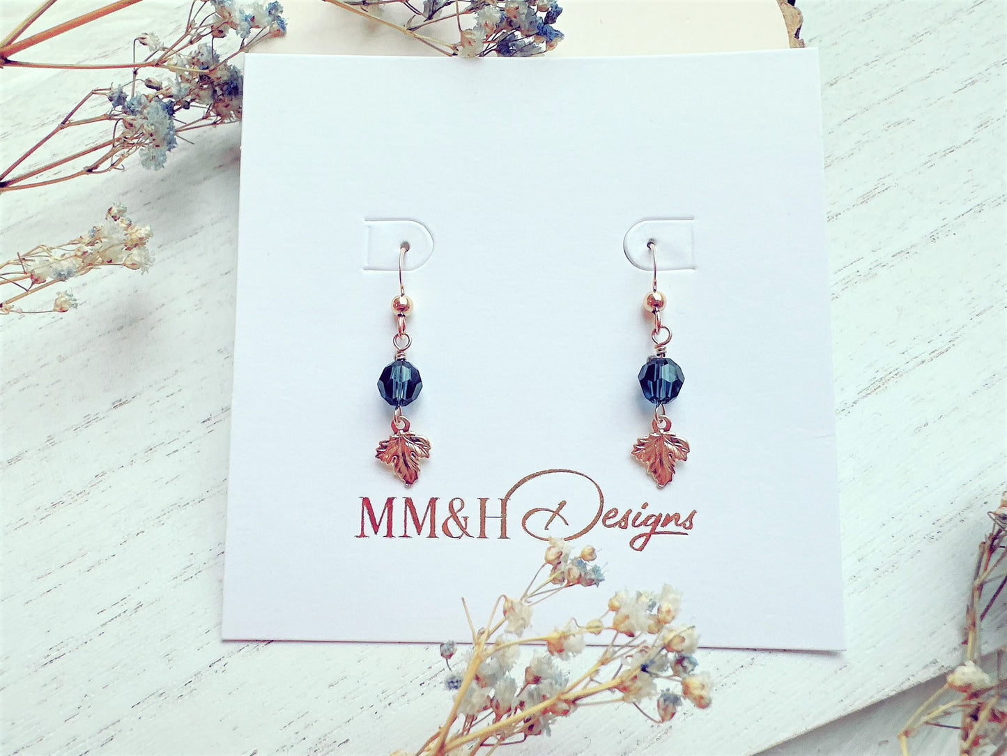 Leaf Charm Earrings