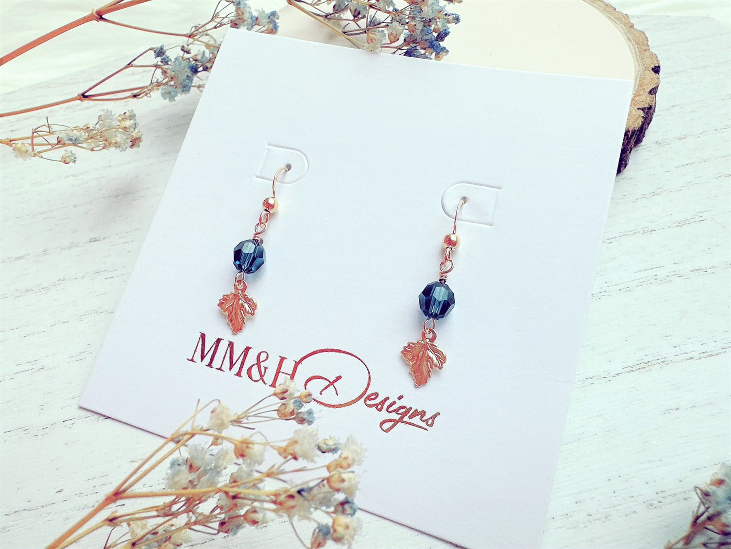 Leaf Charm Earrings