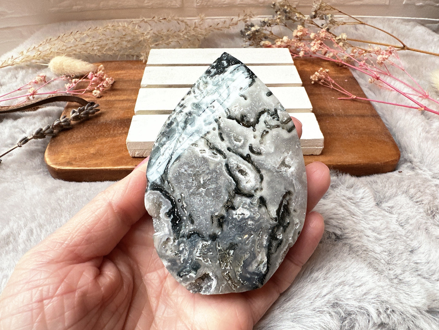 Moss Agate Flame