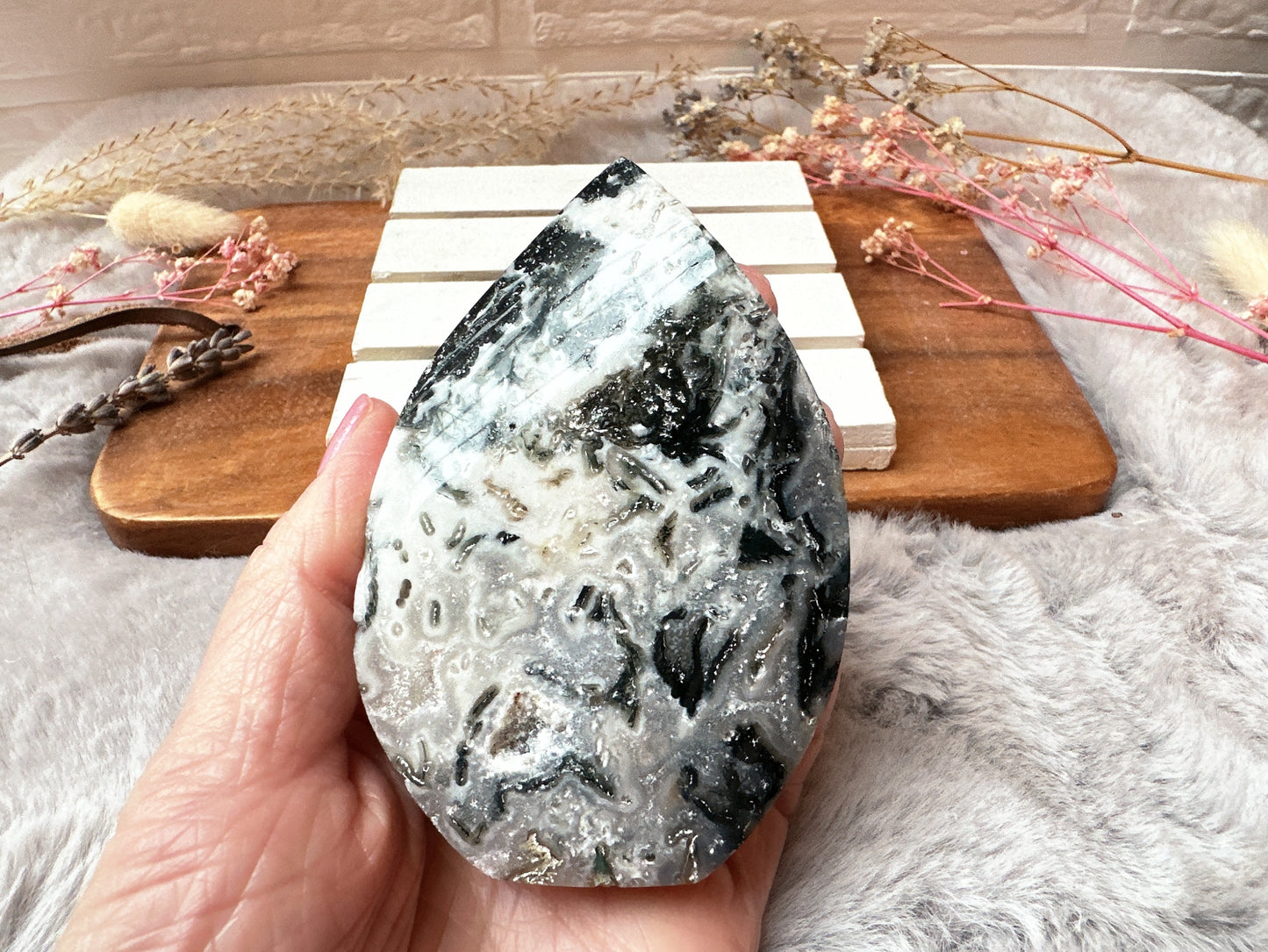 Moss Agate Flame