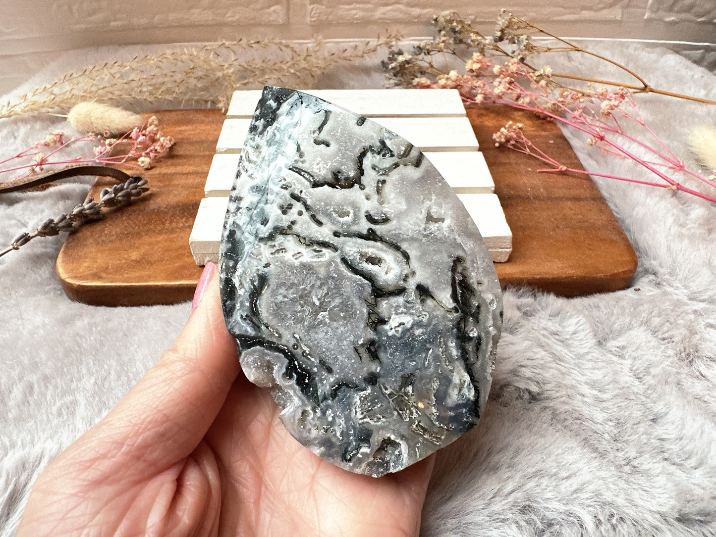 Moss Agate Flame