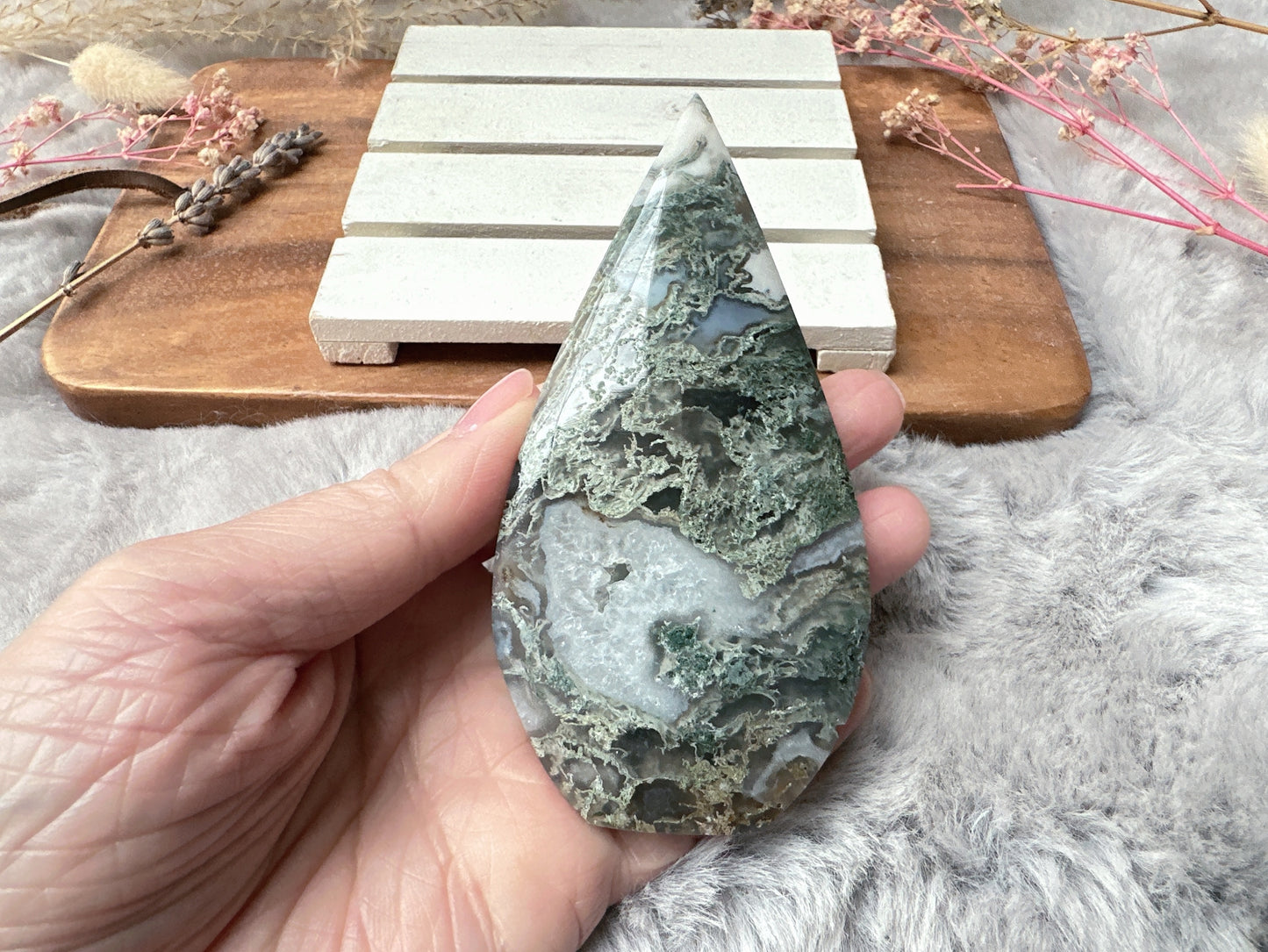 Moss Agate Flame