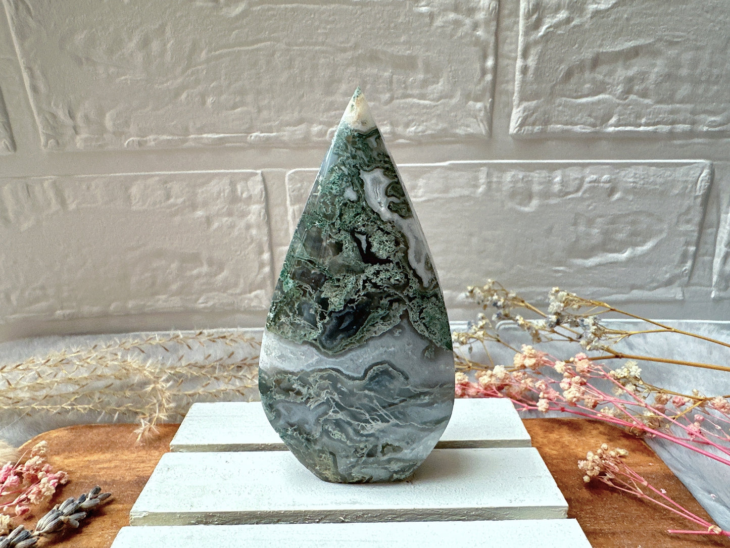 Moss Agate Flame