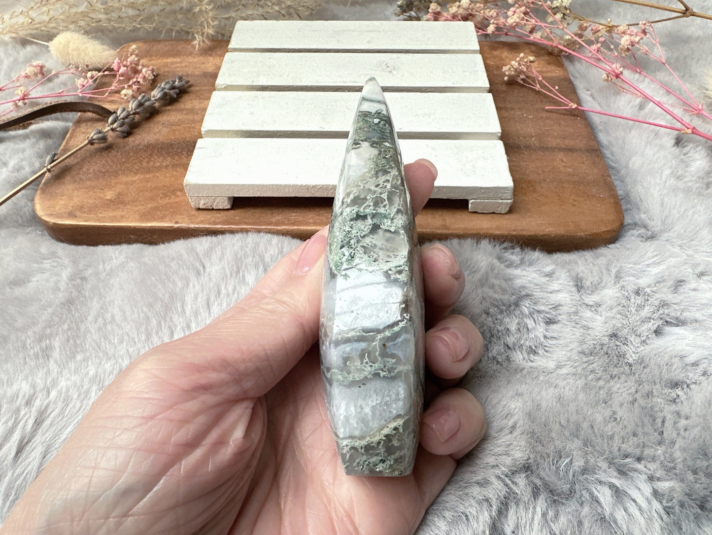 Moss Agate Flame