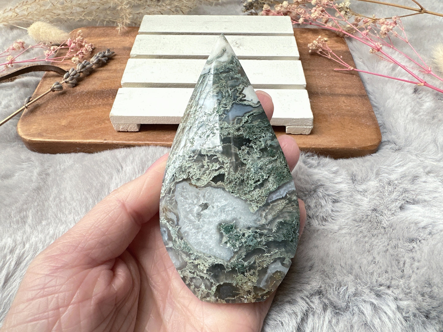 Moss Agate Flame