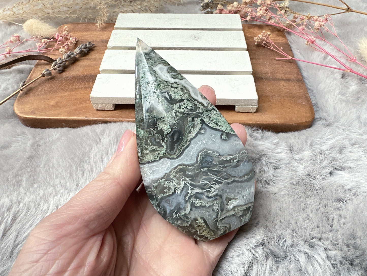 Moss Agate Flame