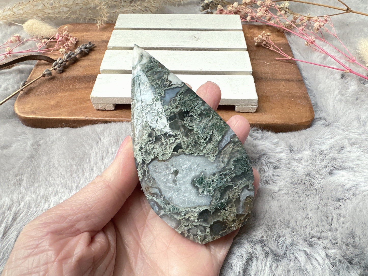 Moss Agate Flame