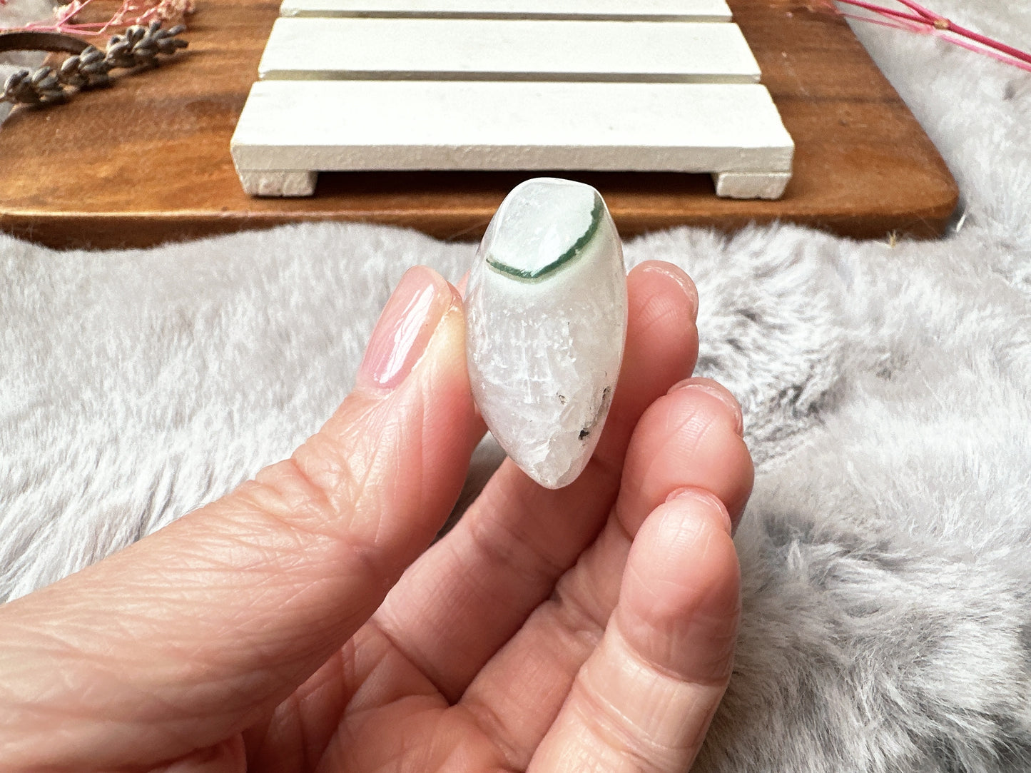 Mini Moss Agate Heart