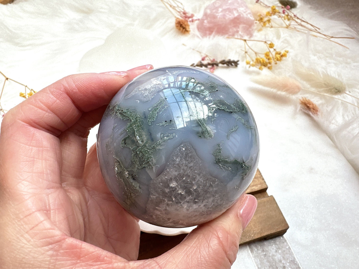 Moss Agate Sphere