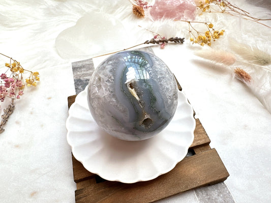Moss Agate Sphere