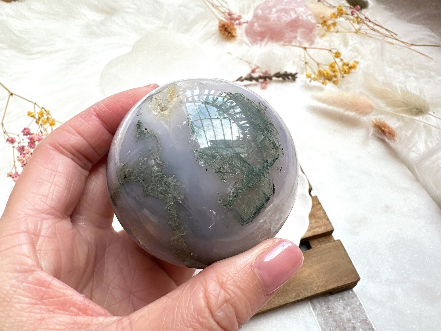 Moss Agate Sphere