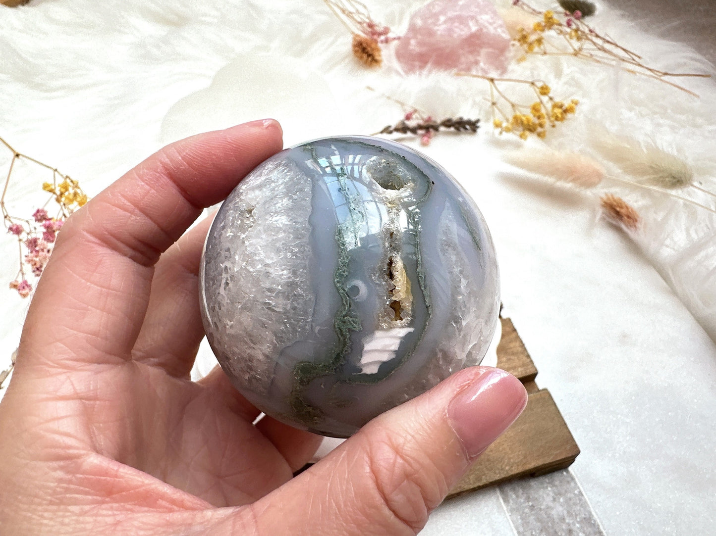 Moss Agate Sphere