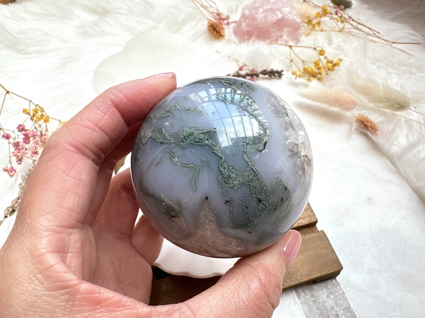 Moss Agate Sphere