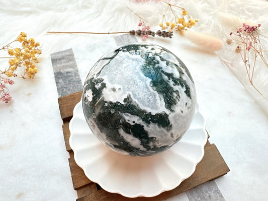 Moss Agate Sphere