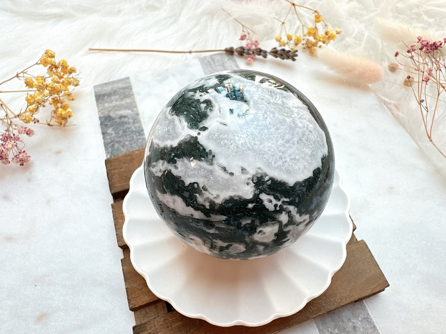 Moss Agate Sphere